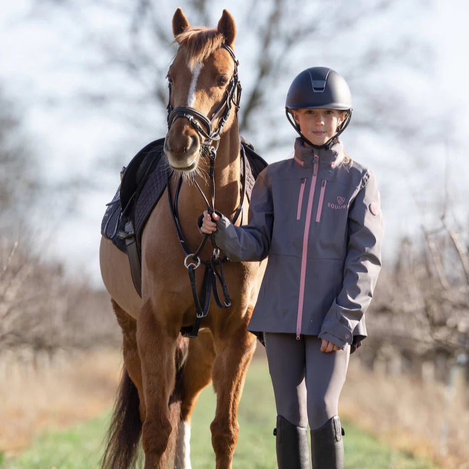 EQUIDRY Girl's Varsha Jacket  #colour_grey
