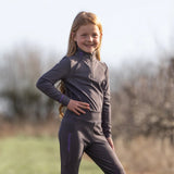 EQUIDRY Children's Water Repellent Base Layer #colour_grey-lilac