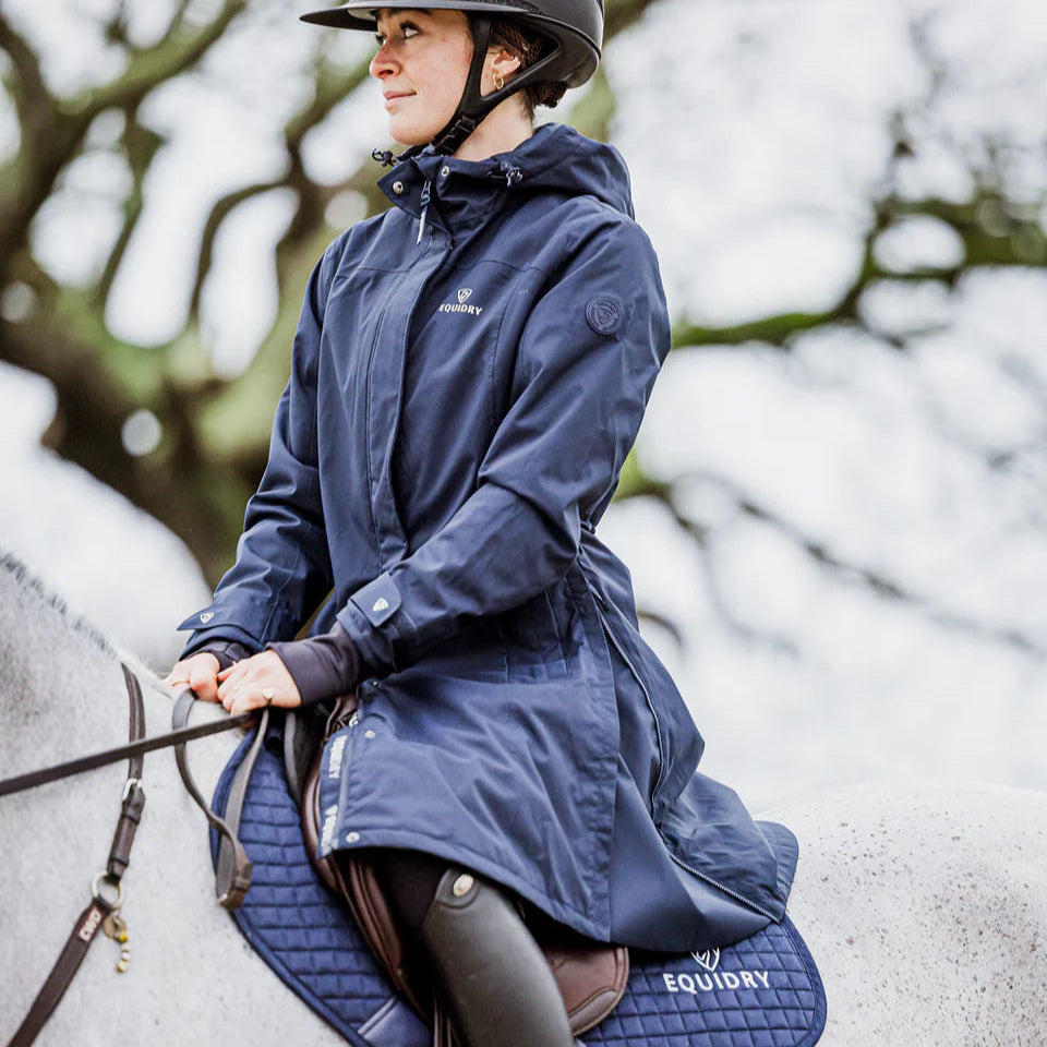 EQUIDRY Women's Bronte Riding Coat #colour_navy-blue
