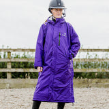 EQUIDRY Women's Thick Fleece Evolution Fixed Hood #colour_purple-lilac