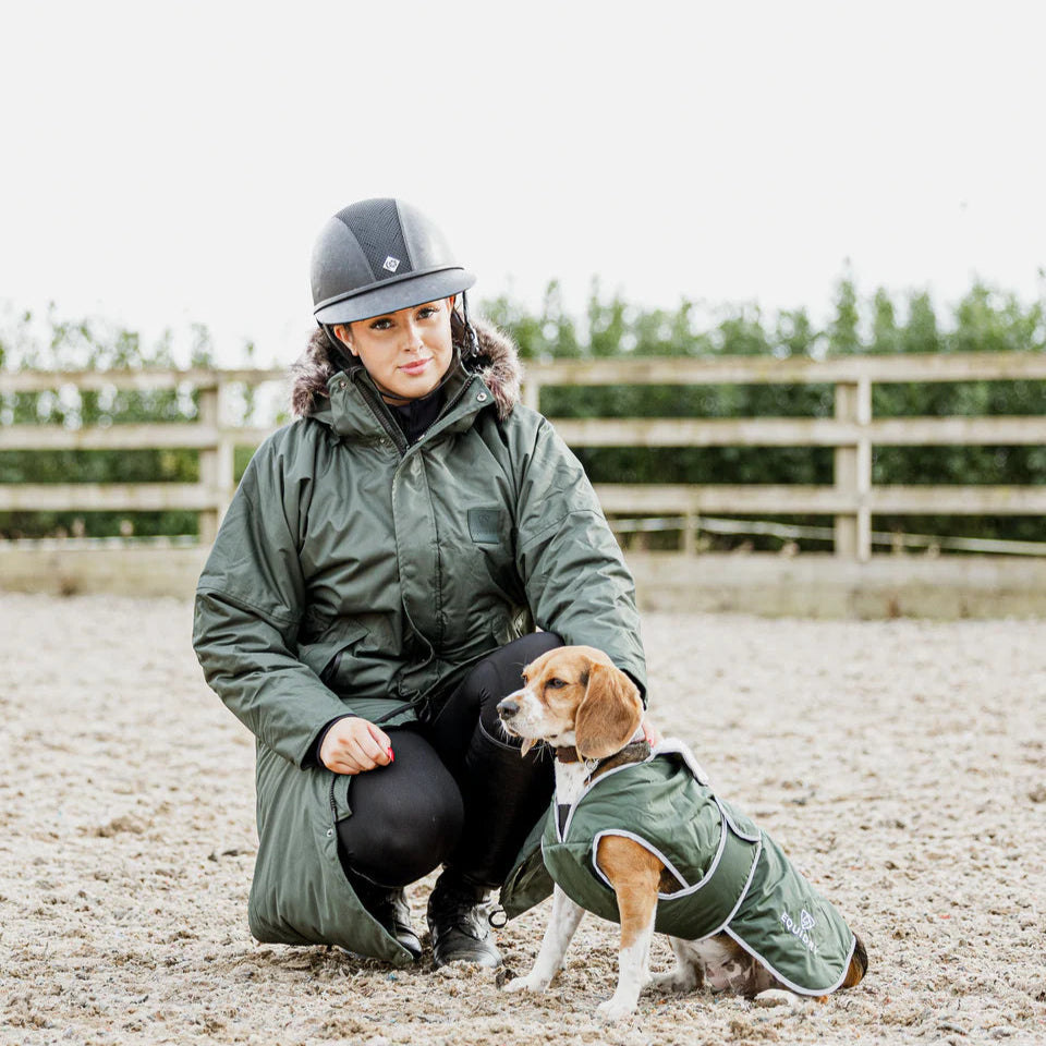 EQUIDRY Dog Coat #colour_black-forest-green-grey