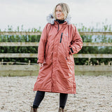 EQUIDRY Women's Thick Fleece Evolution Faux Fur Hood #colour_chestnut