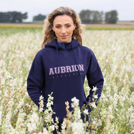 Shires Aubrion Ladies Serene Hoodie #colour_navy-blue