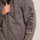 Ariat Men's Rebar All-Weather Full Zip Hoodie #colour_grey