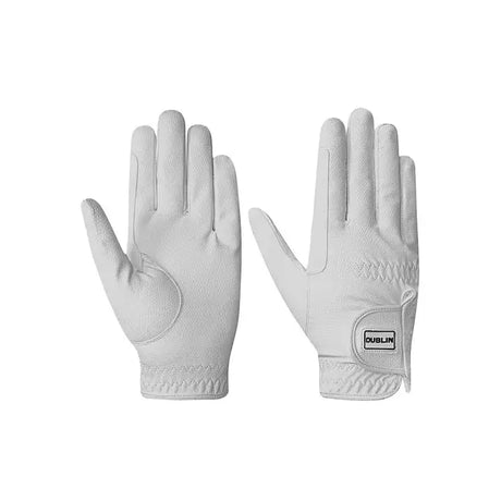 Dublin Children's Everyday Riding Gloves #colour_white