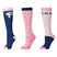 Dublin 3 Pack Socks Adults #colour_true-navy-pink-tulle-pony