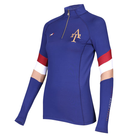 Shires Aubrion Team Long Sleeve Ladies Base Layer #colour_navy