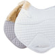 Weatherbeeta Prime Comfy Fleece Jump Shaped Saddle Pad #colour_white