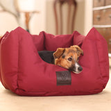 Shires Digby & Fox Nest Dog Bed #colour_maroon