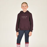 Dublin Kids Lilah Lurex Logo Hoodie #colour_plum-perfect-rose-gold