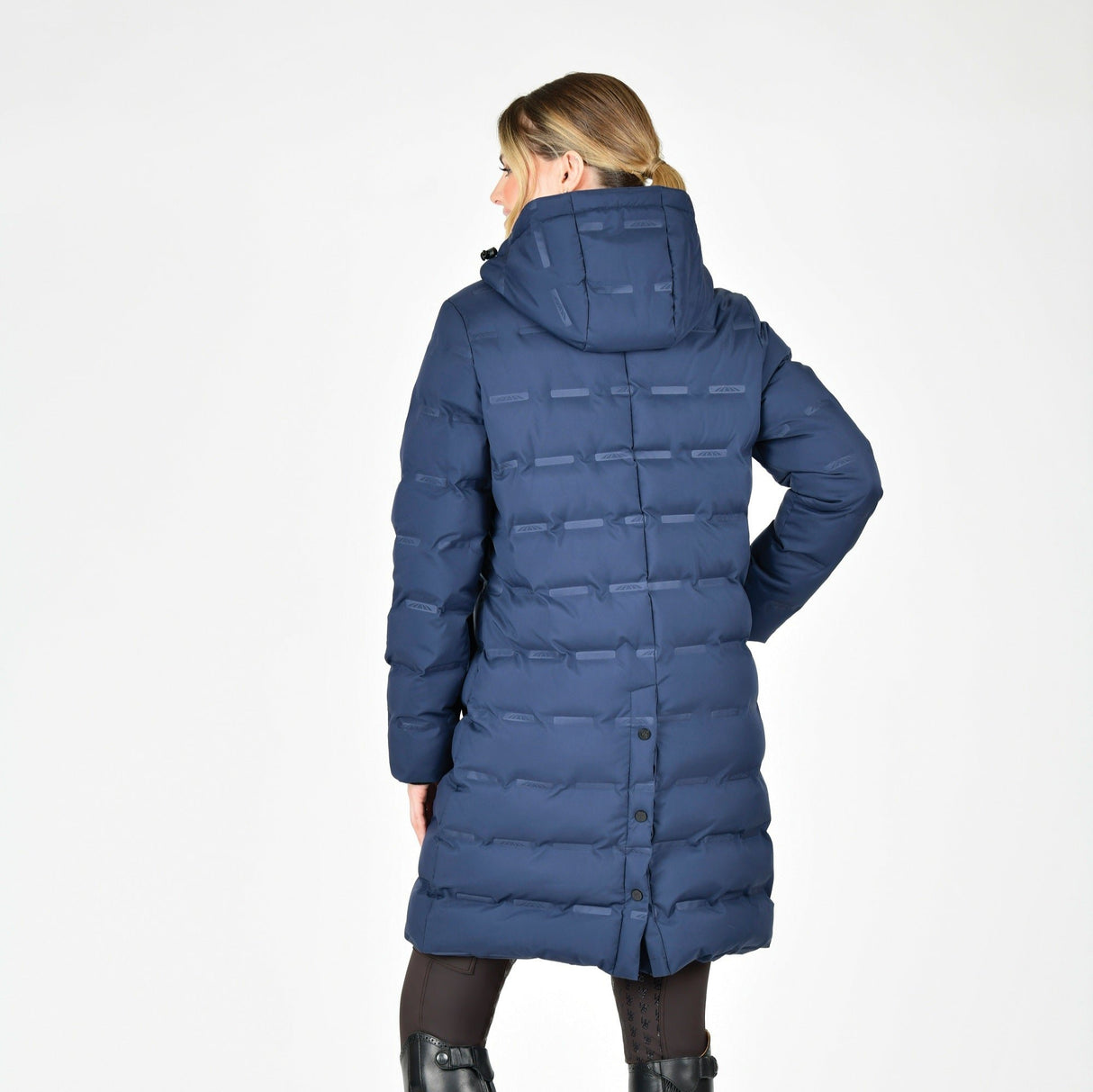 Weatherbeeta Ladies Helsinki Heat Seal Quilted Jacket #colour_navy-iris