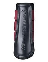 Weatherbeeta Tough-Tec Prime Brushing Boots #colour_black-maroon