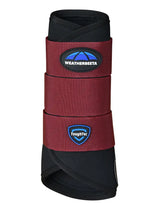 Weatherbeeta Tough-Tec Prime Brushing Boots #colour_black-maroon