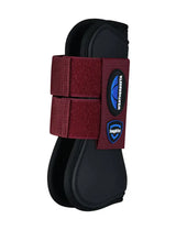 Tough-Tec Prime Open Front Boots #colour_black-maroon