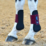 Tough-Tec Prime Open Front Boots #colour_black-maroon