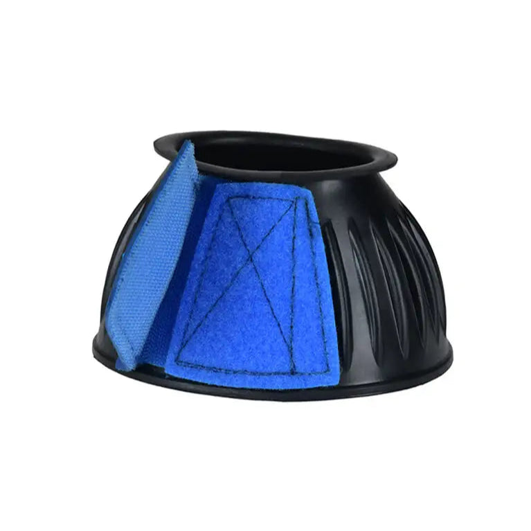 Weatherbeeta Tough-Tec Prime Rubber Bell Boots #colour_black-royal-blue