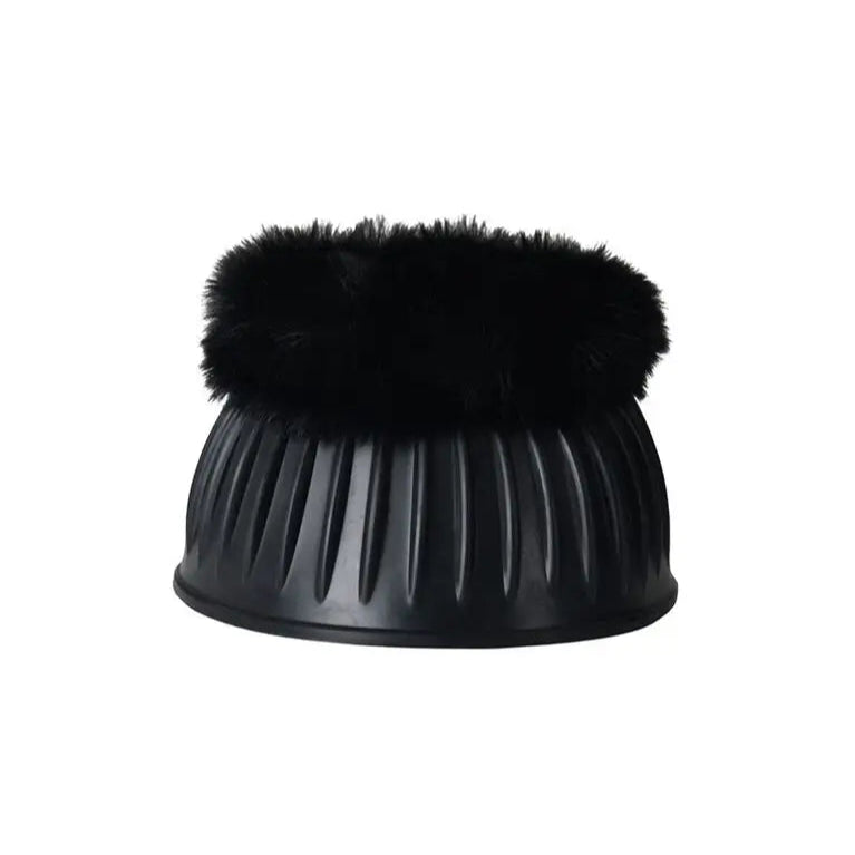 Weatherbeeta Tough-Tec Prime Fleece Trim Rubber Bell Boots #colour_black-maroon