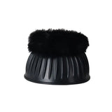 Weatherbeeta Tough-Tec Prime Fleece Trim Rubber Bell Boots #colour_black-hunter-green