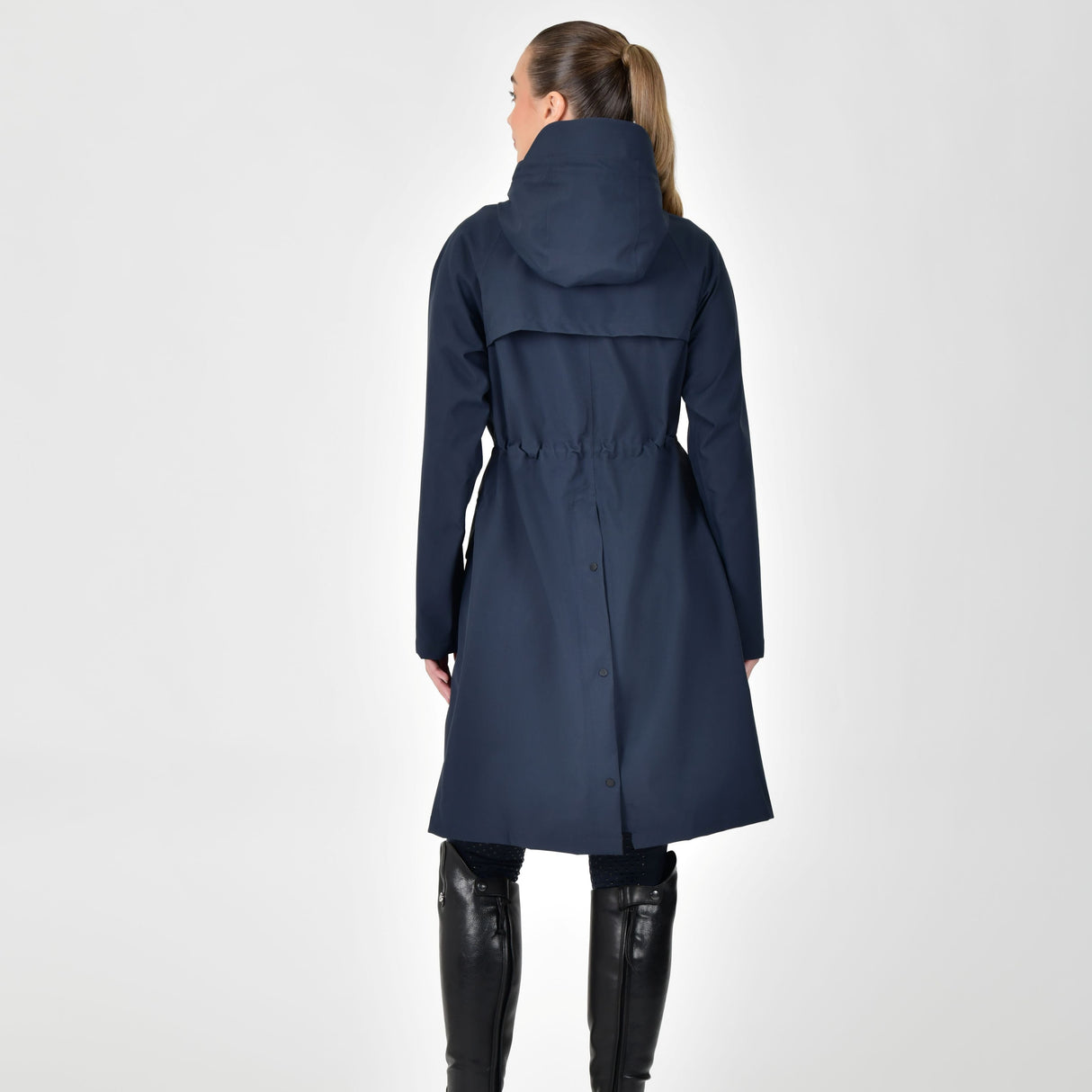 Dublin Ladies Wet Weather Long Jacket #colour_navy