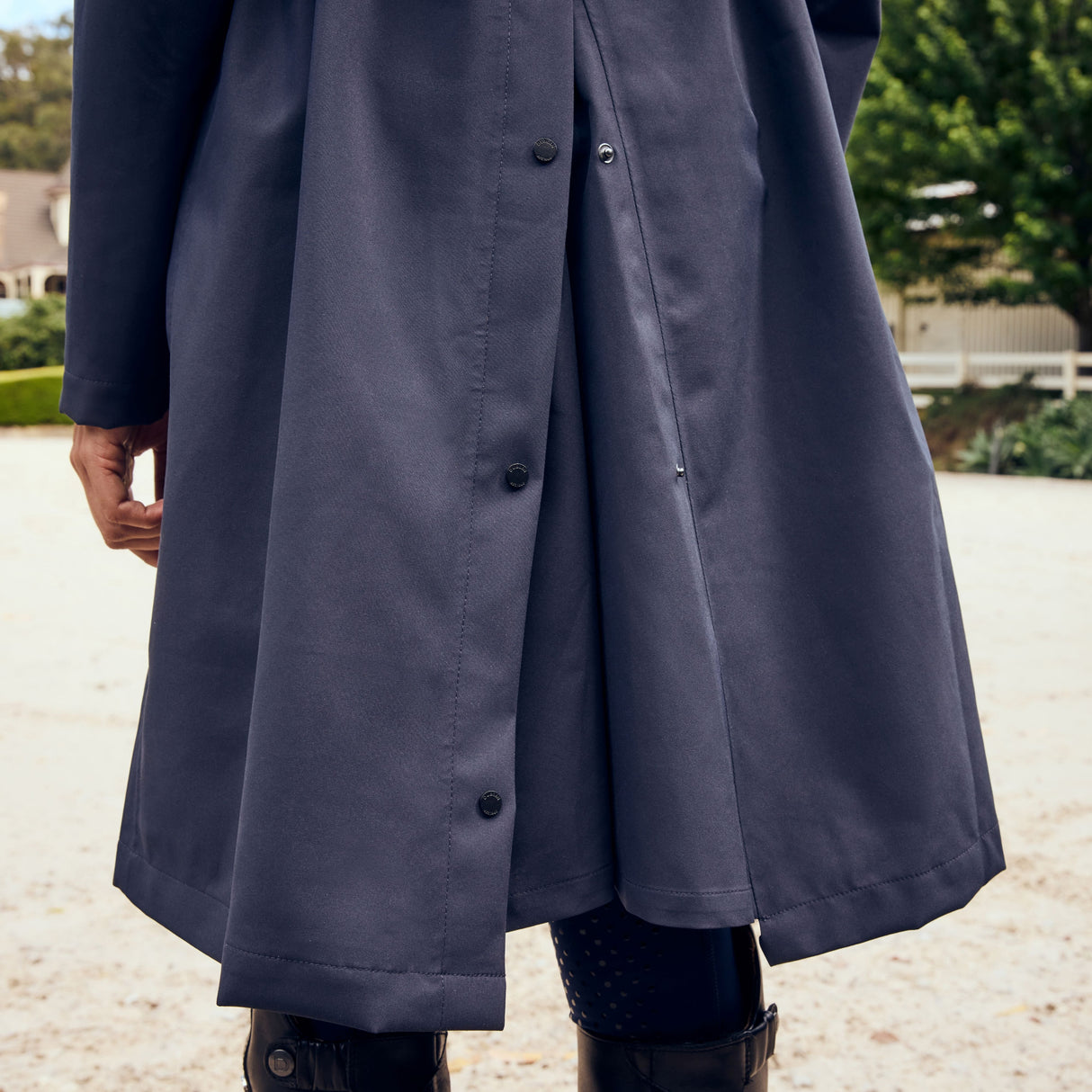 Dublin Ladies Wet Weather Long Jacket #colour_navy