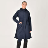 Dublin Ladies Wet Weather Long Jacket #colour_navy
