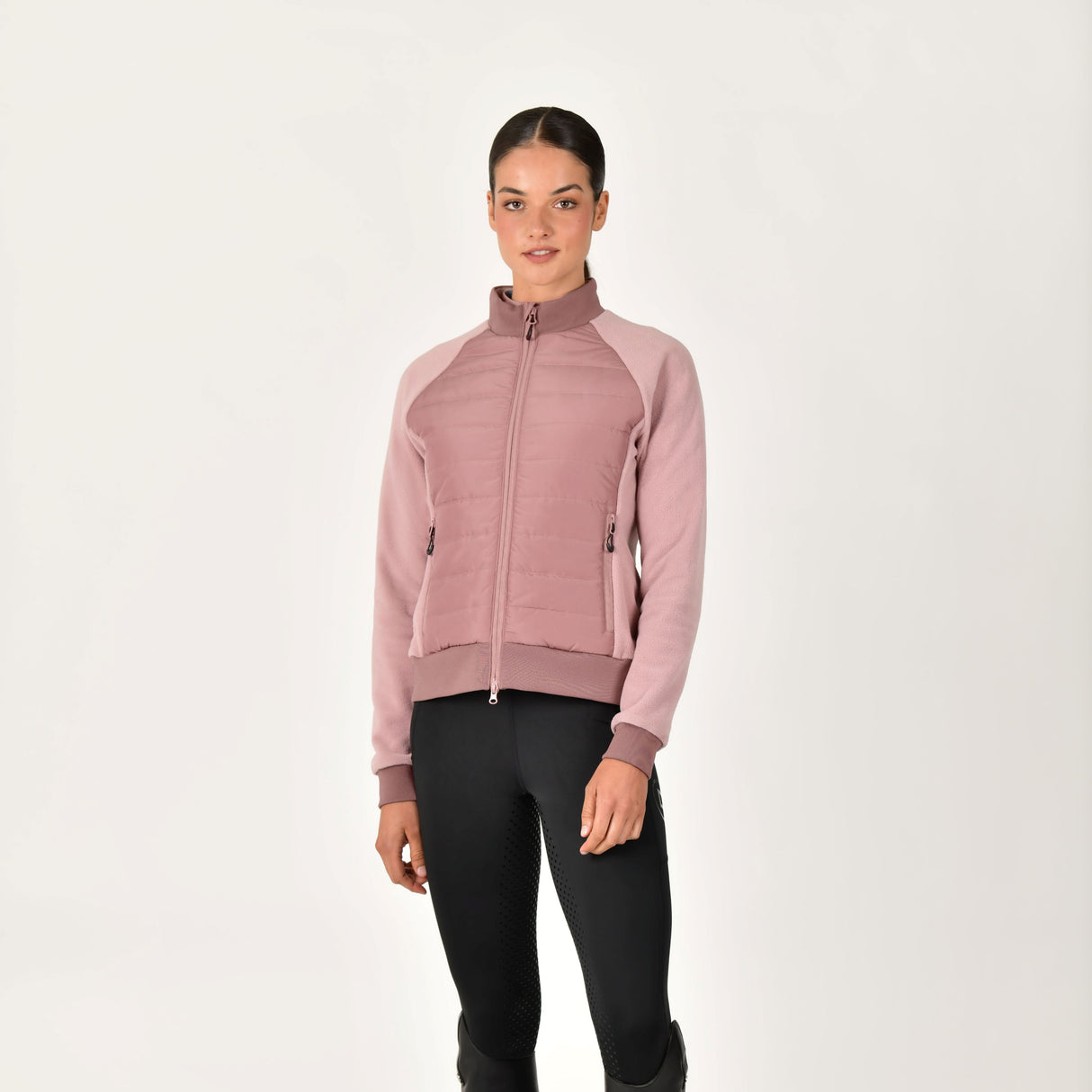 Dublin Ladies Insulated Hybrid Jacket #colour_dusty-rose