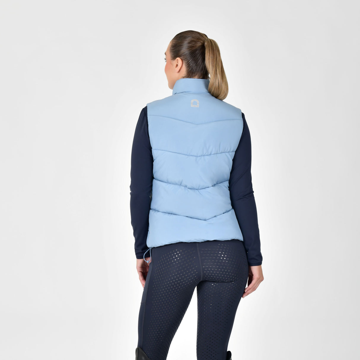 Dublin Ladies Puffer Body Warmer #colour_blue-fog
