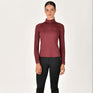 Dublin Ladies Breathable Long Sleeve Riding Top #colour_cabernet