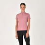 Dublin Ladies 1/4 Zip Breathable Short Sleeve Top #colour_dusty-rose