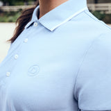 Dublin Ladies Cotton Pique Short Sleeve Polo #colour_blue-fog