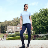 Dublin Ladies Cotton Pique Short Sleeve Polo #colour_blue-fog