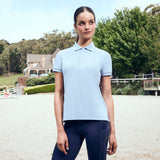 Dublin Ladies Cotton Pique Short Sleeve Polo #colour_blue-fog