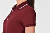 Dublin Ladies Cotton Pique Short Sleeve Polo #colour_cabernet