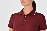 Dublin Ladies Cotton Pique Short Sleeve Polo #colour_cabernet