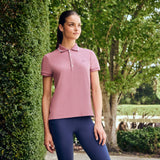 Dublin Ladies Cotton Pique Short Sleeve Polo #colour_dusty-rose