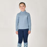 Dublin Children's Breathable Long Sleeve Riding Top #colour_blue-fog