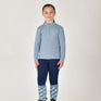 Dublin Children's Brushed Long Sleeve Riding Top #colour_blue-fog