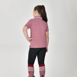Dublin Children's Cotton Pique Short Sleeve Polo #colour_dusty-rose