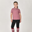 Dublin Children's Cotton Pique Short Sleeve Polo #colour_dusty-rose