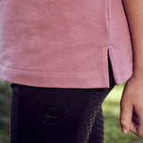 Dublin Children's Cotton Pique Short Sleeve Polo #colour_dusty-rose