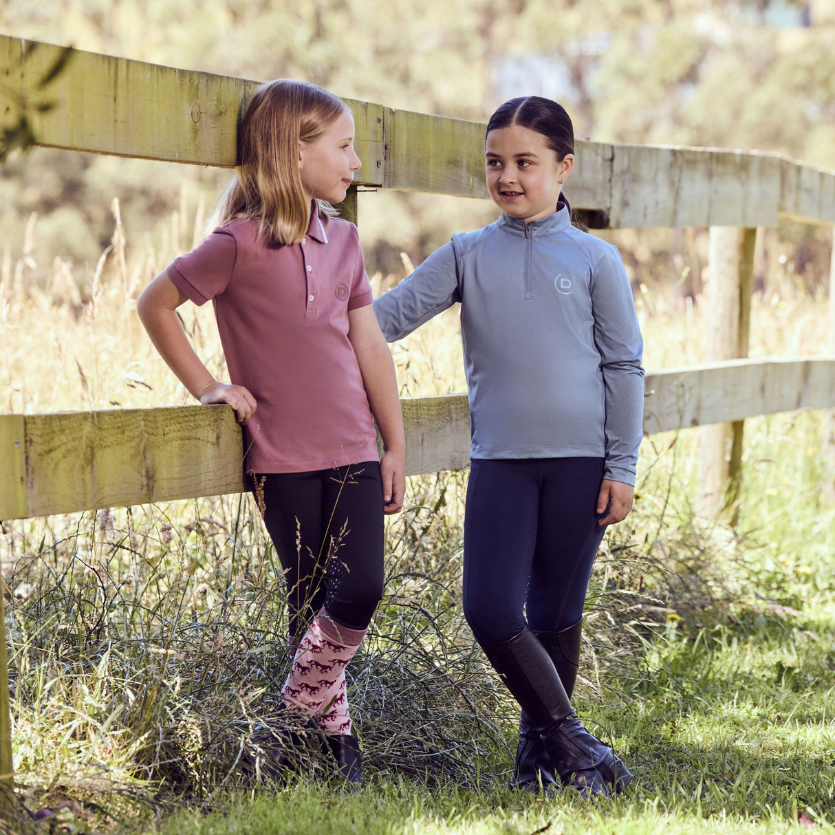 Dublin Children's Cotton Pique Short Sleeve Polo #colour_dusty-rose