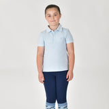 Dublin Children's Cotton Pique Short Sleeve Polo #colour_sky-blue