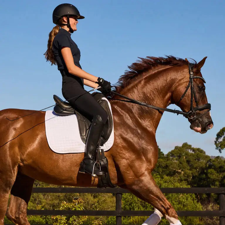 Weatherbeeta Prime Air-Tec Dressage Saddle Pad #colour_white