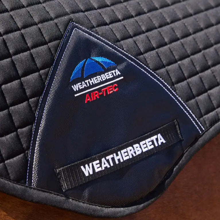 Weatherbeeta Prime Air-Tec Jump Shaped Saddle Pad #colour_black