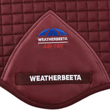 Weatherbeeta Prime Air-Tec Jump Shaped Saddle Pad #colour_burgundy
