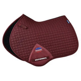 Weatherbeeta Prime Air-Tec Jump Shaped Saddle Pad #colour_burgundy