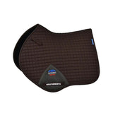 Weatherbeeta Prime Air-Tec Jump Shaped Saddle Pad #colour_chocolate