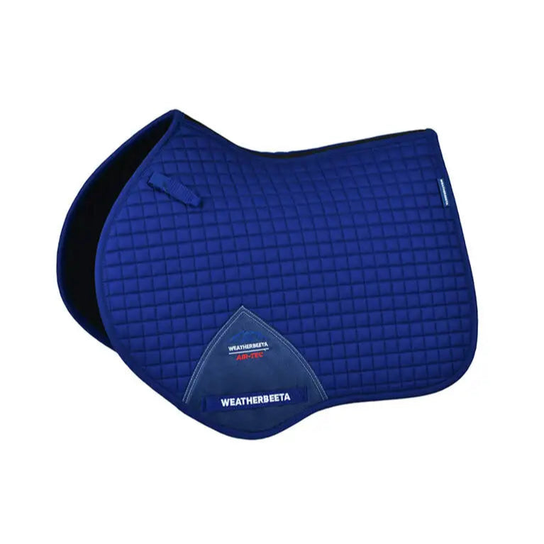 Weatherbeeta Prime Air-Tec Jump Shaped Saddle Pad #colour_cobalt