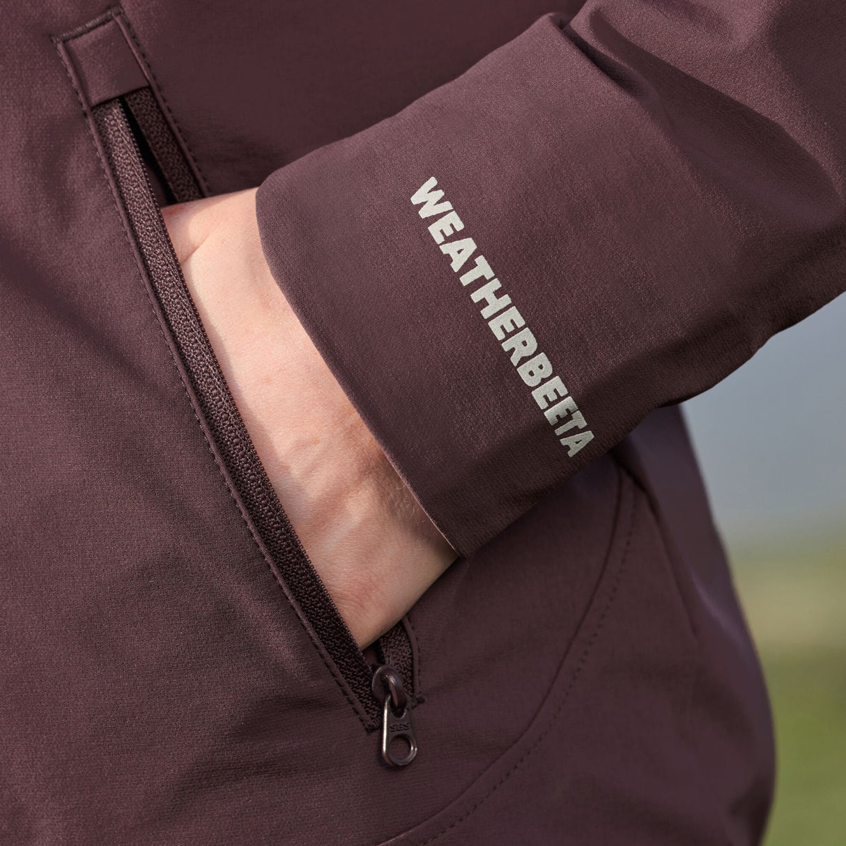 Weatherbeeta Ladies Abrasion Proof Stretch Riding Jacket #colour_mulberry