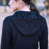 Weatherbeeta Ladies London Layer Long Sleeve Top With Hood #colour_dark-navy-marle